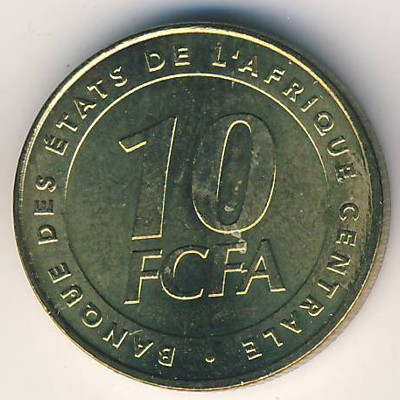 Центральная Африка, 10 франков КФА (2006 г.)