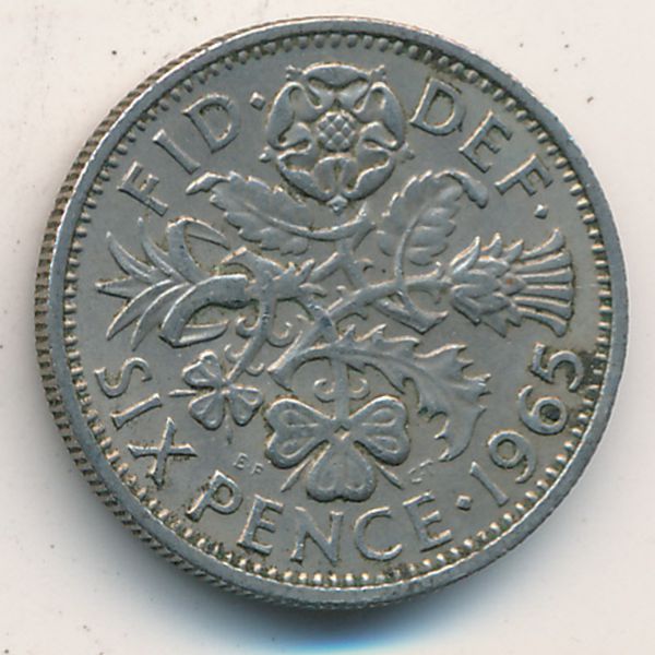 Великобритания, 6 пенсов (1965 г.)