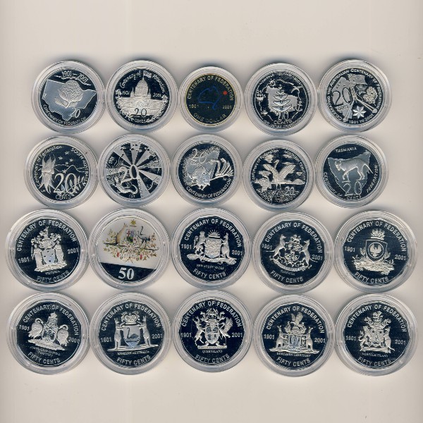 Австралия, Набор монет (2001 г.)