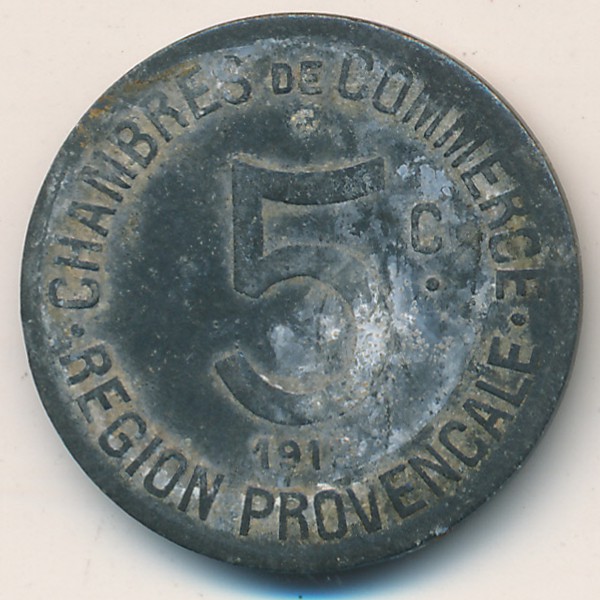 Нотгельды Франции, 5 сентим (1918 г.)