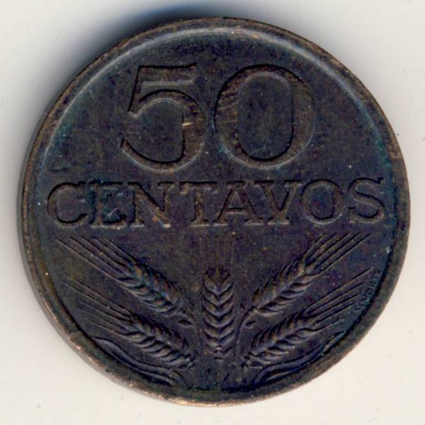Португалия, 50 сентаво (1973 г.)
