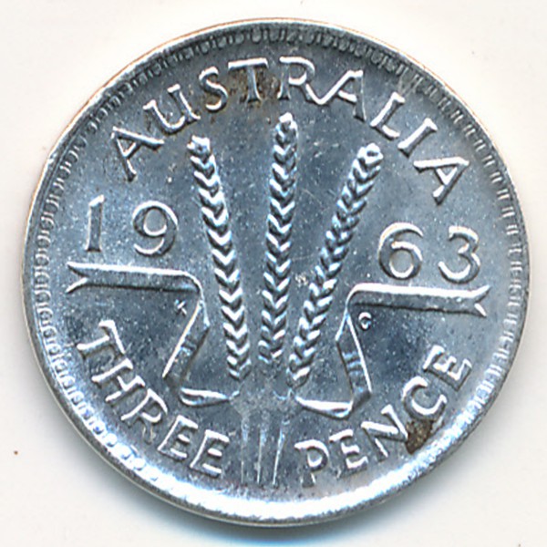 Австралия, 3 пенса (1963 г.)