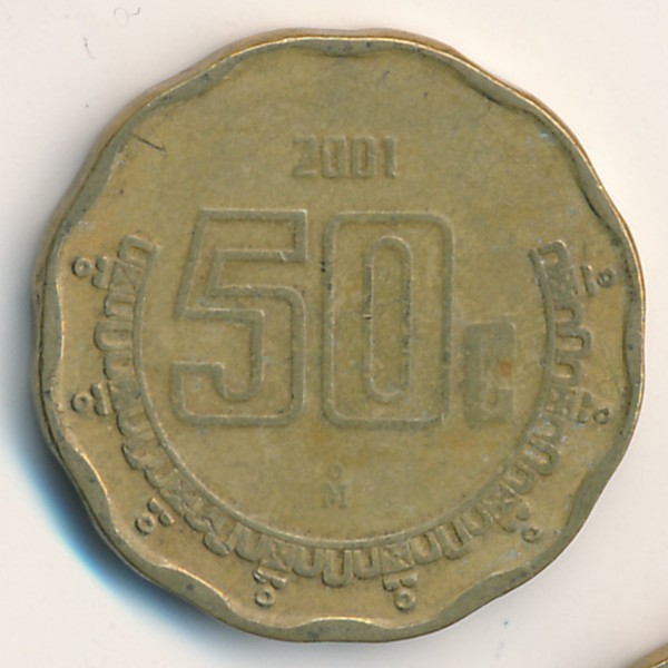 Мексика, 50 сентаво (2001 г.)