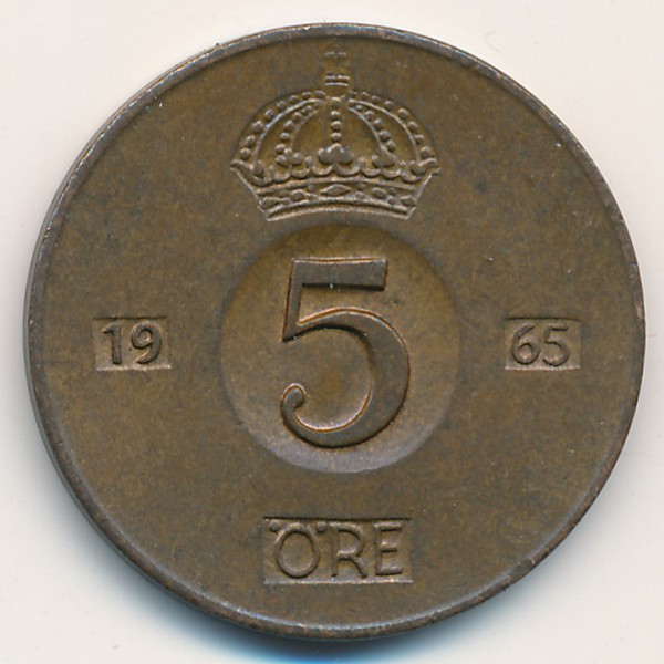 Швеция, 5 эре (1965 г.)