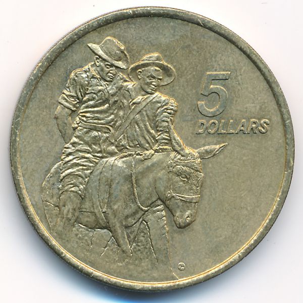 Австралия, 5 долларов (1990 г.)