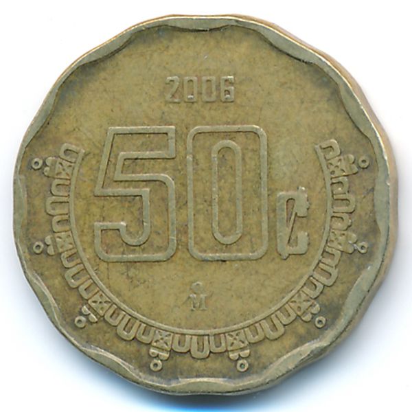 Мексика, 50 сентаво (2006 г.)