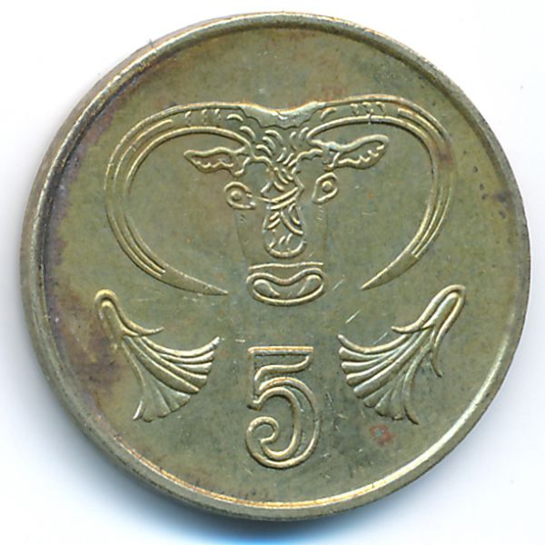 Кипр, 5 центов (1993 г.)