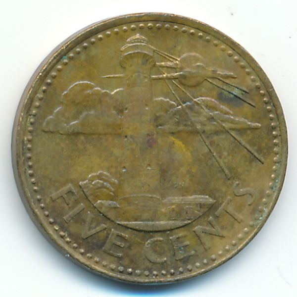Барбадос, 5 центов (1994 г.)