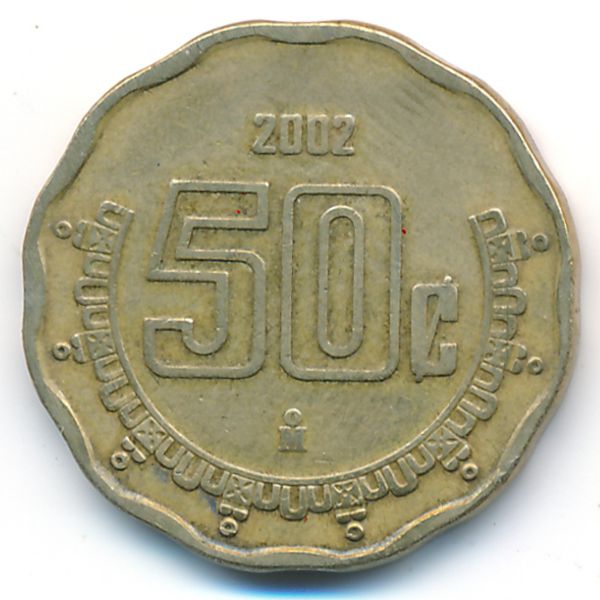 Мексика, 50 сентаво (2002 г.)