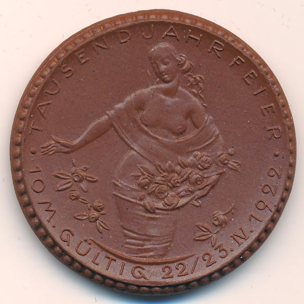 Кведлинбург., 10 марок (1922 г.)