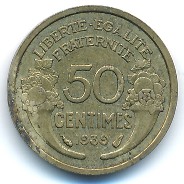 Франция, 50 сентим (1939 г.)