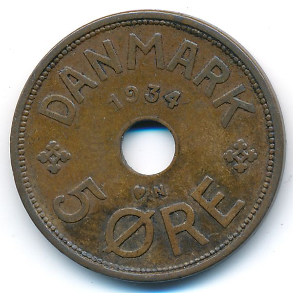 Дания, 5 эре (1934 г.)