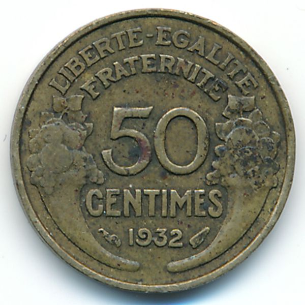 Франция, 50 сентим (1932 г.)