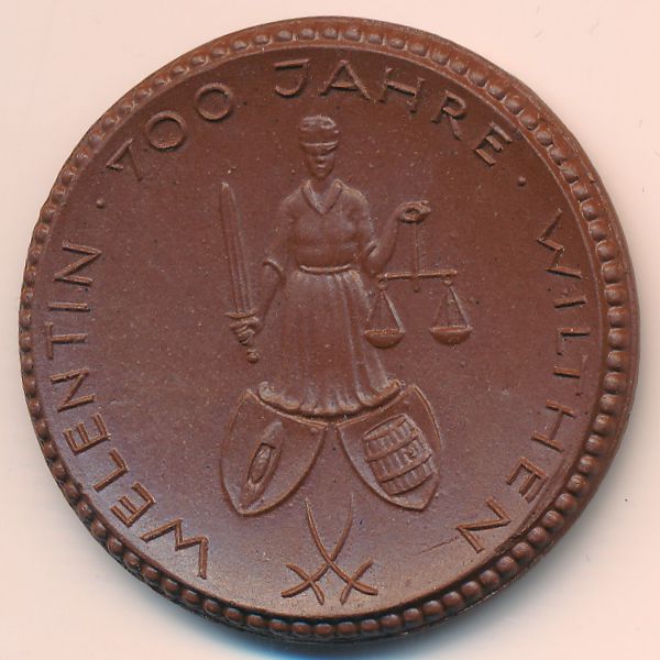 Вильтен., Медаль (1922 г.)