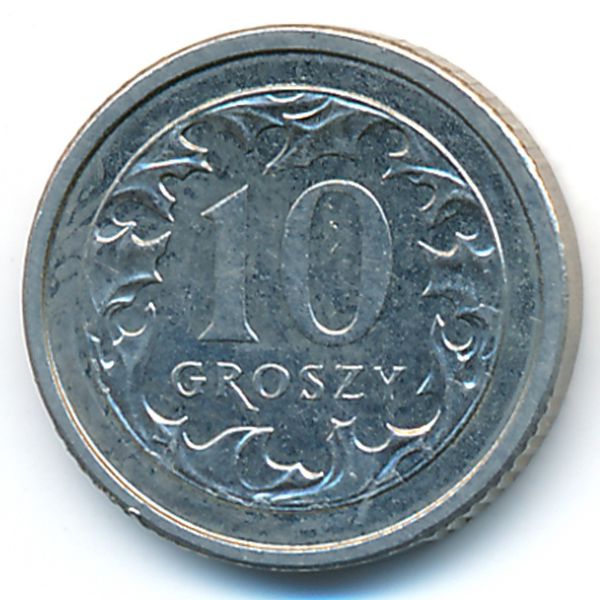 Польша, 10 грошей (2005 г.)