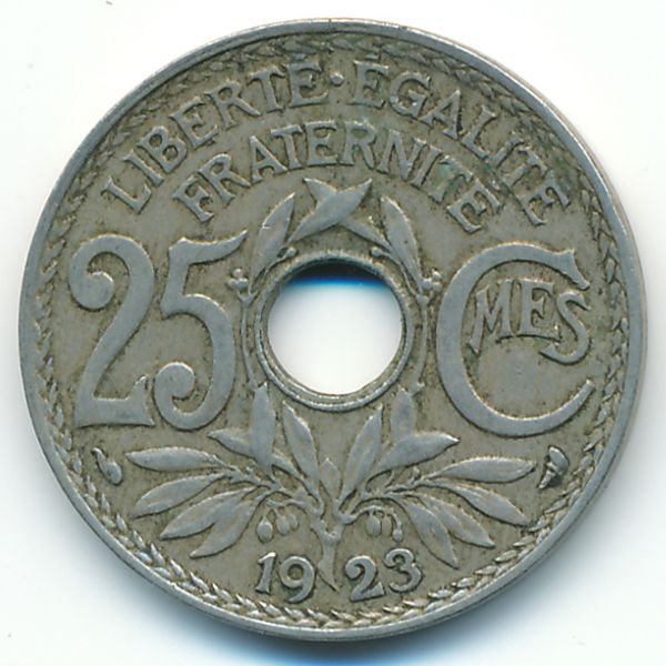 Франция, 25 сентим (1923 г.)