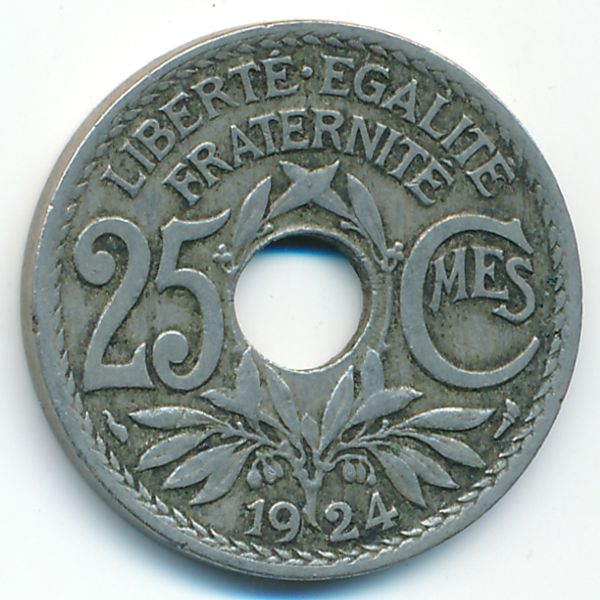 Франция, 25 сентим (1924 г.)