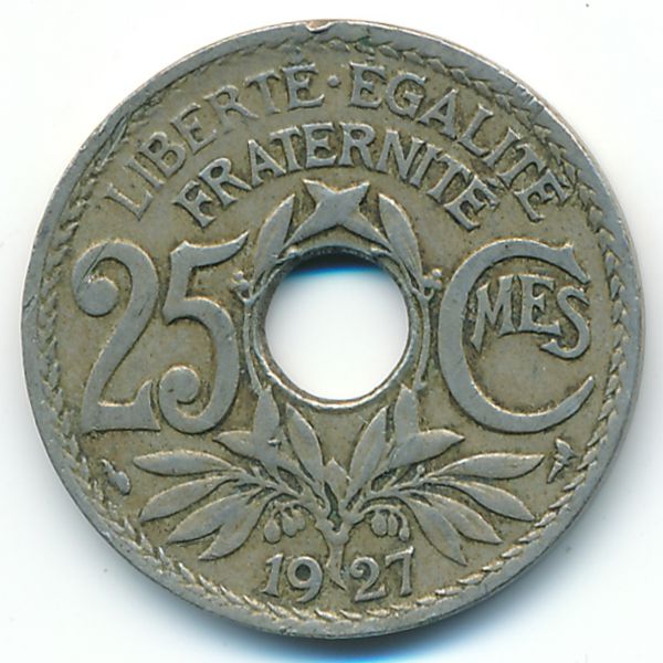 Франция, 25 сентим (1927 г.)