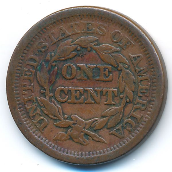 США, 1 цент (1850 г.)