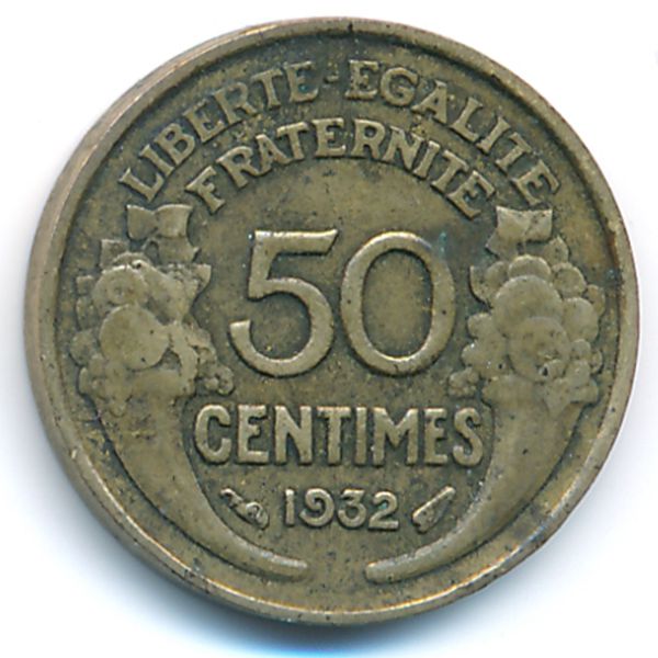 Франция, 50 сентим (1932 г.)