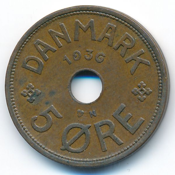 Дания, 5 эре (1936 г.)