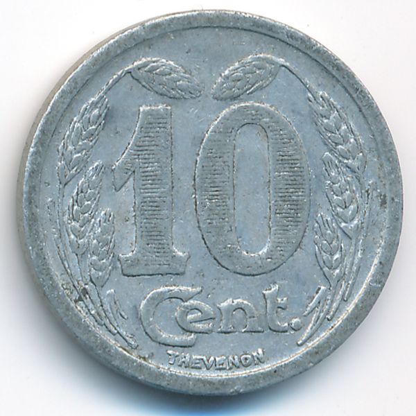 Эврё., 10 сентим (1921 г.)