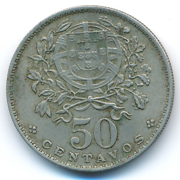 Португалия, 50 сентаво (1962 г.)