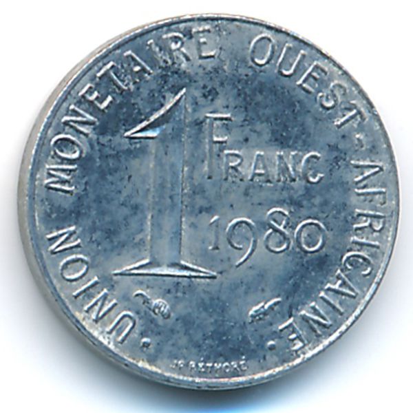 Западная Африка, 1 франк (1980 г.)