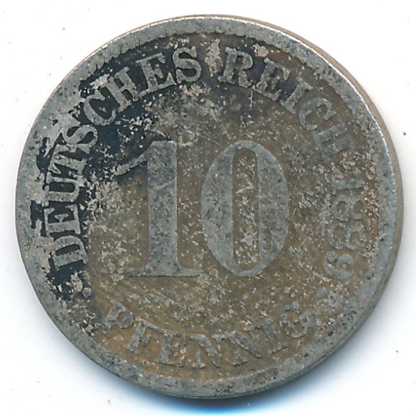 Германия, 10 пфеннигов (1888 г.)