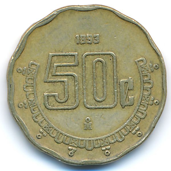 Мексика, 50 сентаво (1993 г.)