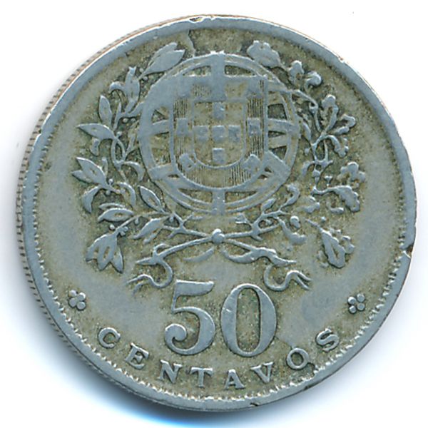 Португалия, 50 сентаво (1929 г.)