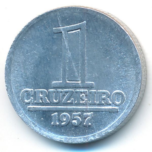 Бразилия, 1 крузейро (1957 г.)