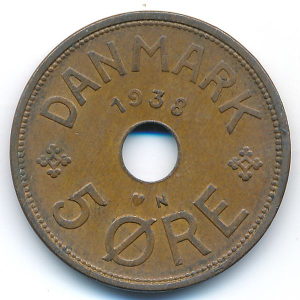 Дания, 5 эре (1938 г.)