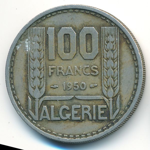 Алжир, 100 франков (1950 г.)