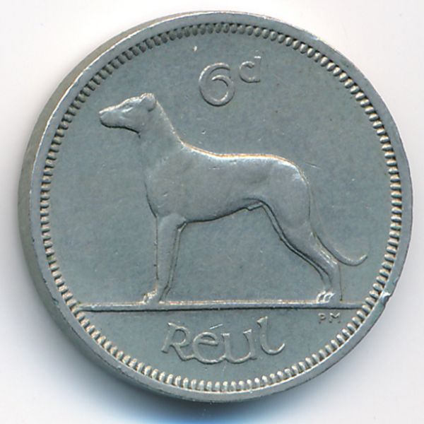 Ирландия, 6 пенсов (1962 г.)