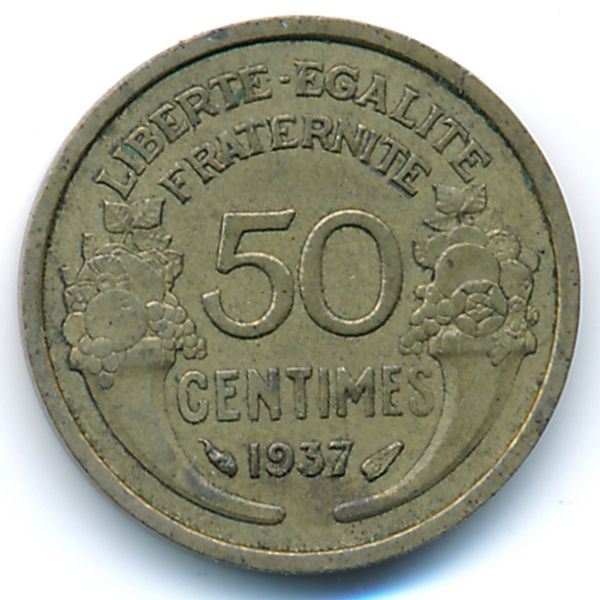 Франция, 50 сентим (1937 г.)