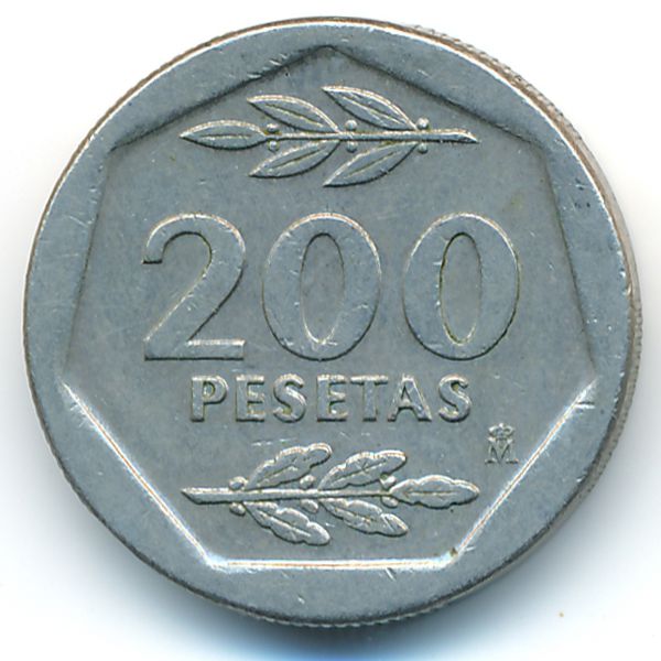 Испания, 200 песет (1986 г.)