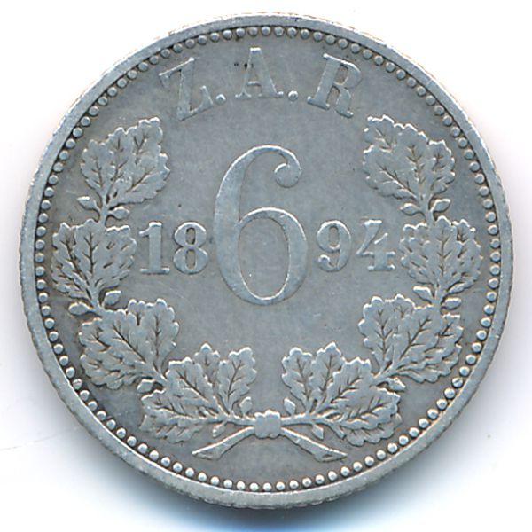ЮАР, 6 пенсов (1894 г.)
