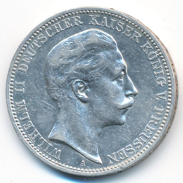 Пруссия, 3 марки (1909 г.)