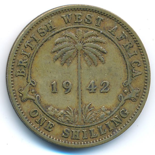 Британская Западная Африка, 1 шиллинг (1942 г.)