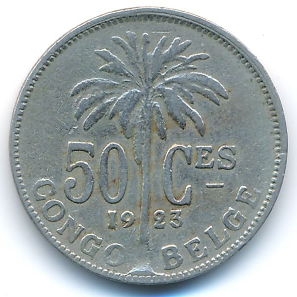 Бельгийское Конго, 50 сентим (1923 г.)