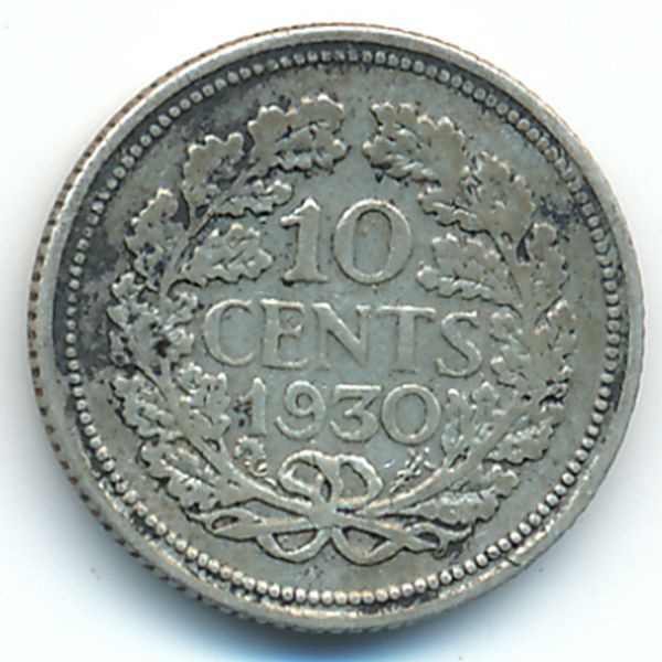 Нидерланды, 10 центов (1930 г.)