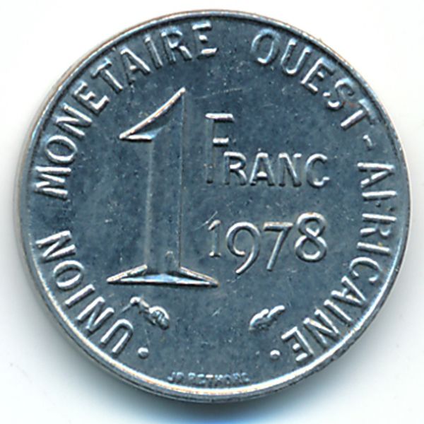 Западная Африка, 1 франк (1978 г.)