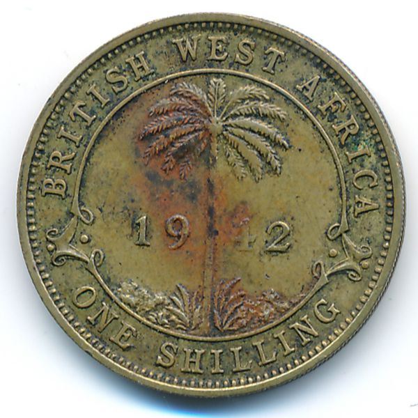 Британская Западная Африка, 1 шиллинг (1942 г.)