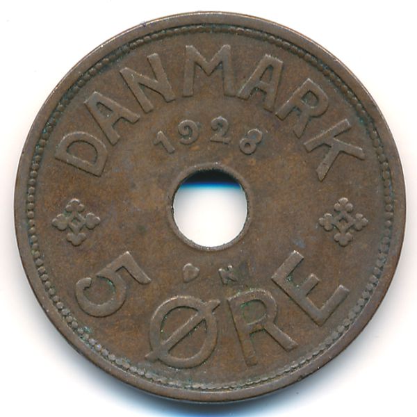 Дания, 5 эре (1928 г.)