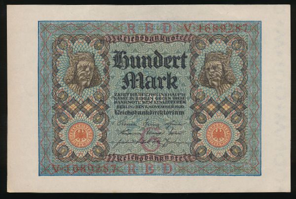 Германия, 100 марок (1920 г.)