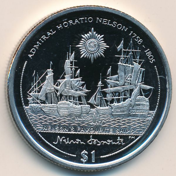 Виргинские острова, 1 доллар (2005 г.)