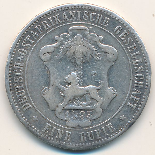 Немецкая Африка, 1 рупия (1893 г.)