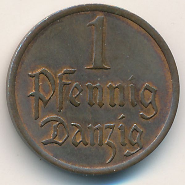 Данциг, 1 пфенниг (1937 г.)