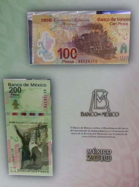 Мексика, Набор банкнот